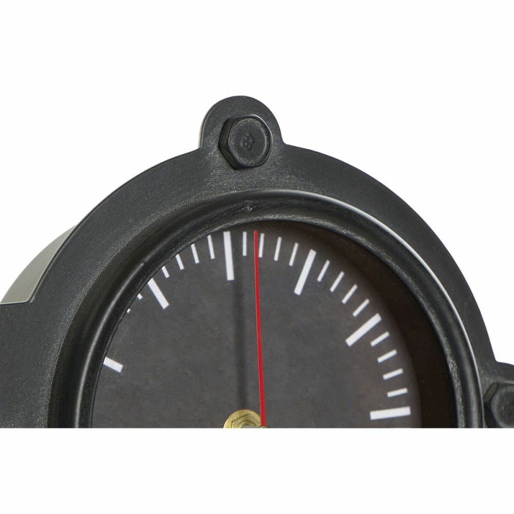 Table clock DKD Home Decor Black Golden Vintage