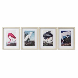Bild DKD Home Decor Fugl Orientalisch (35 x 2 x 45 cm) (4 Stück)