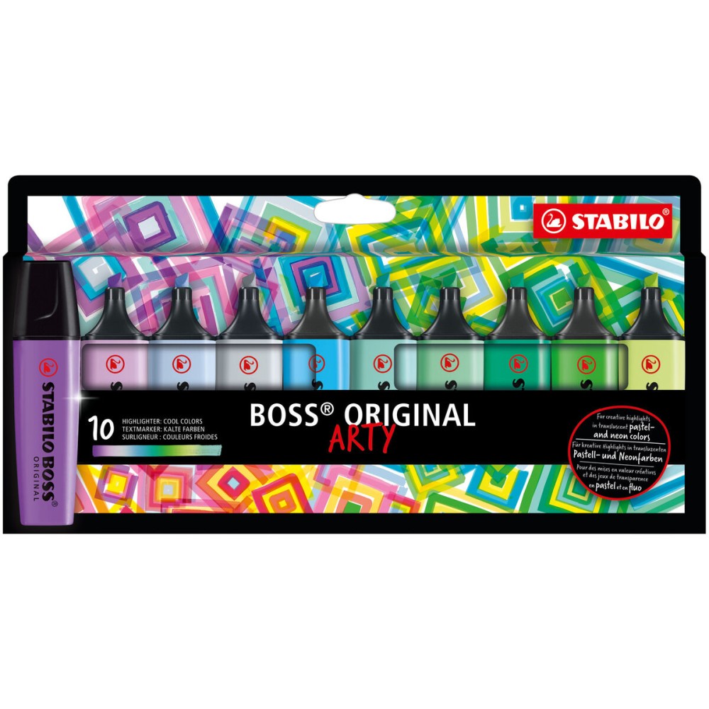 Fluoreszenzmarker-Set Stabilo Boss Original Arty 10 Stücke Bunt