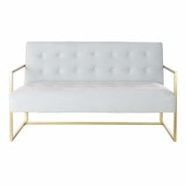 Sofa DKD Home Decor Golden Metall Polyester Himmelsblau (128 x 70 x 76 cm)