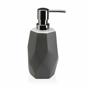 Soap Dispenser Versa Amanda Grey Resin Plastic 8,2 x 21 x 8,2 cm