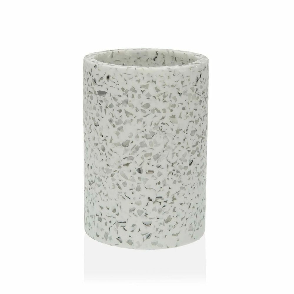 Support pour brosses à dents Versa Blanc Résine (7,3 x 10,4 x 7,3 cm)