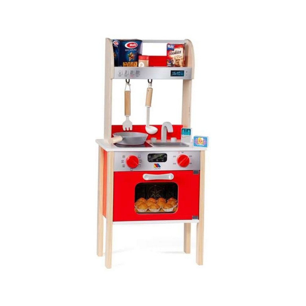 Toy kitchen Moltó 21293 Wood Red (10 pcs)