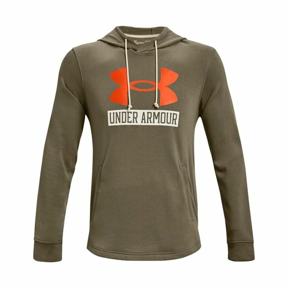 Herren Sweater mit Kapuze Under Armour Hoodie Khaki