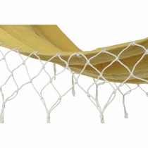 Hamac DKD Home Decor Ocre Polyester Coton Pin Frange (255 x 80 x 28 cm)
