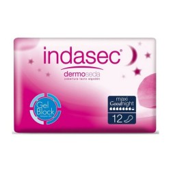 Compresses pour Incontinence Dermoseda Good Night maxi Indasec 1233-39871 (12 uds) (Parapharmacie)