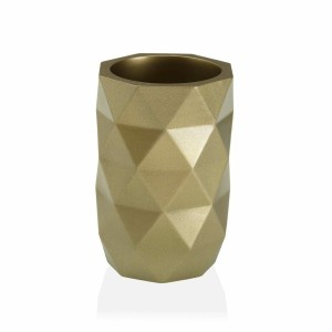 Zahnbürstenhalter Versa DIAMOND Gelb Harz (7,4 x 10,6 x 7,4 cm)