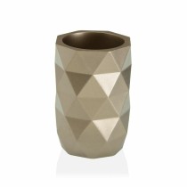 Zahnbürstenhalter Versa DIAMOND Weiß Harz (7,4 x 10,6 x 7,4 cm)