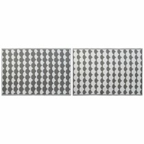 Tapis DKD Home Decor Gris Ondes Blanc (2 Unités) (150 x 210 cm)