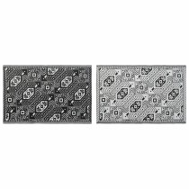 Tapis DKD Home Decor Blanc Noir Ethnique (2 Unités) (120 x 180 cm)
