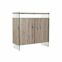 Sideboard DKD Home Decor Natural Tempered Glass MDF Wood 120 x 44 x 120 cm