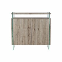 Sideboard DKD Home Decor Natural Tempered Glass MDF Wood 120 x 44 x 120 cm