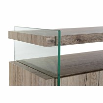 Sideboard DKD Home Decor Natural Tempered Glass MDF Wood 120 x 44 x 120 cm