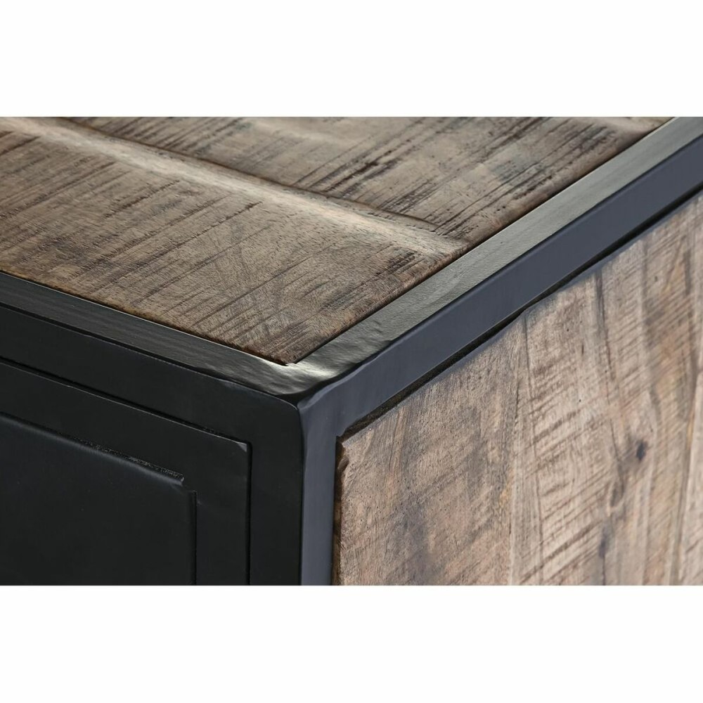 Sideboard DKD Home Decor Brown Black Metal Mango wood 160 x 40 x 90 cm