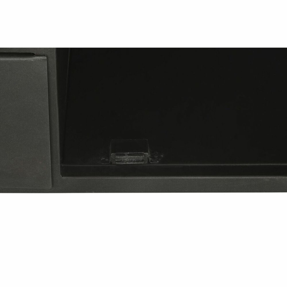Sideboard DKD Home Decor Black Golden Natural Metal Mango wood 145 x 40 x 85 cm