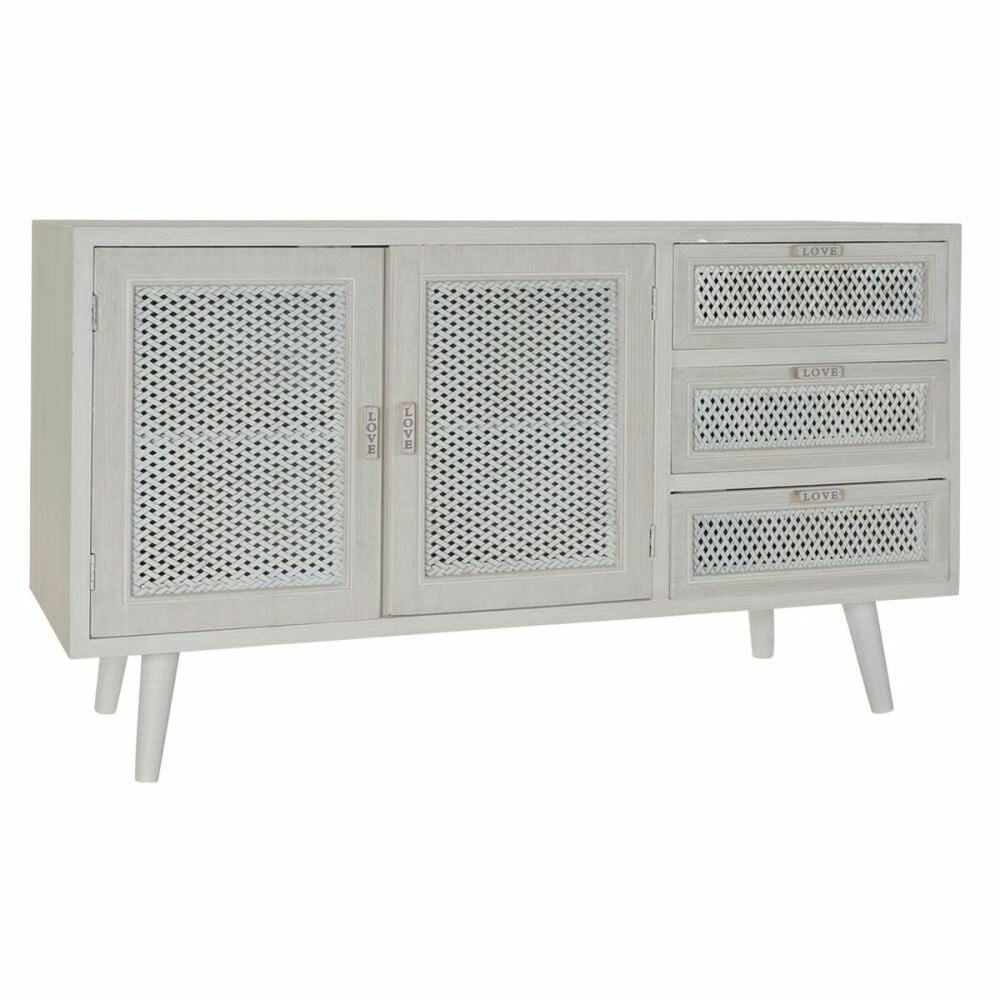 Sideboard DKD Home Decor White Wood MDF Wood 110 x 41 x 64 cm