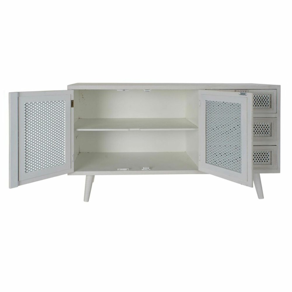 Sideboard DKD Home Decor White Wood MDF Wood 110 x 41 x 64 cm