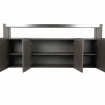 Buffet DKD Home Decor Gris Aluminium Verre Chêne Verre trempé 165 x 39 x 76 cm