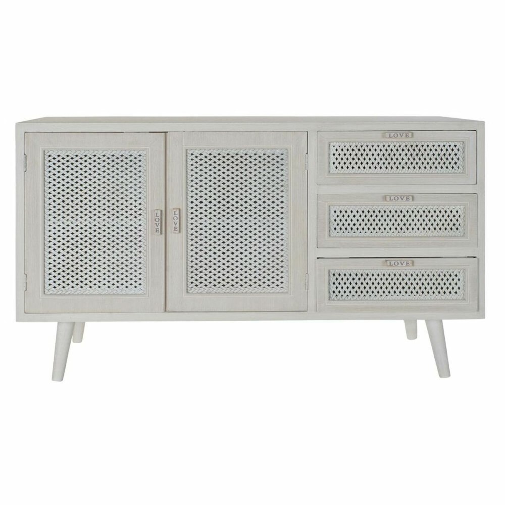 Buffet DKD Home Decor Blanc Bois Bois MDF 110 x 41 x 64 cm