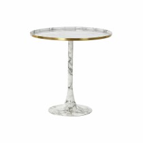 kleines Beistelltischchen DKD Home Decor Weiß Gold 51 x 51 x 51 cm