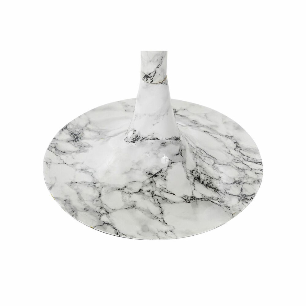 Small Side Table DKD Home Decor White Golden 51 x 51 x 51 cm