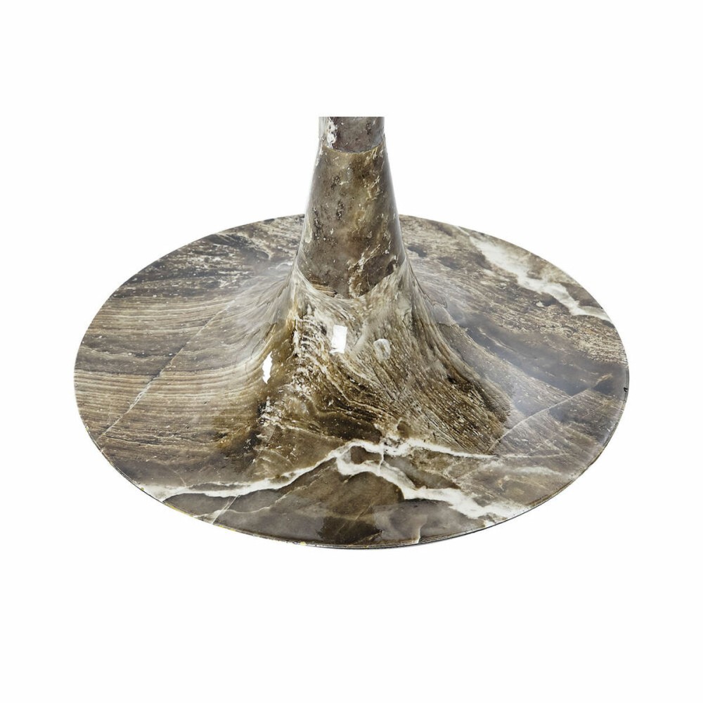 kleines Beistelltischchen DKD Home Decor Braun Gold 51 x 51 x 51 cm