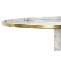 kleines Beistelltischchen DKD Home Decor Weiß Gold 51 x 51 x 51 cm