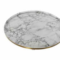kleines Beistelltischchen DKD Home Decor Weiß Gold 51 x 51 x 51 cm