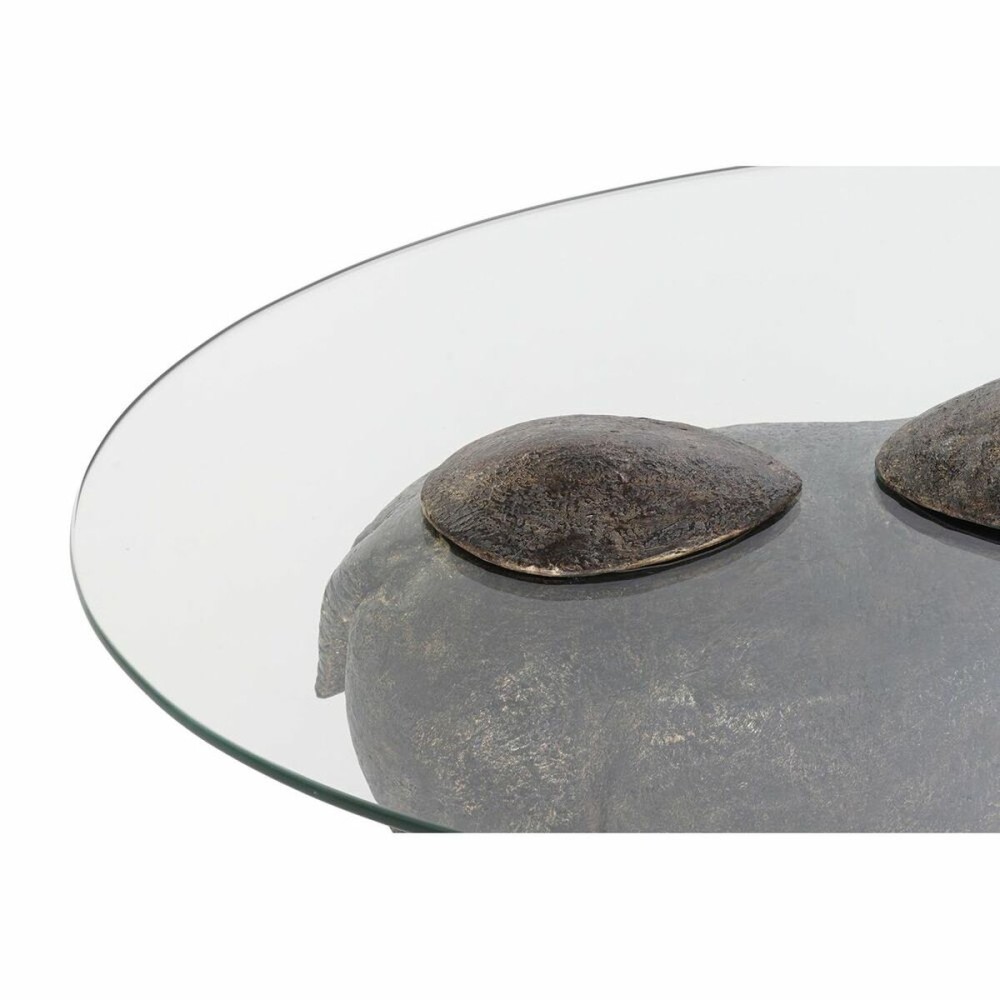 Petite Table d'Appoint DKD Home Decor Transparent Cuivre 80 x 50 x 37 cm