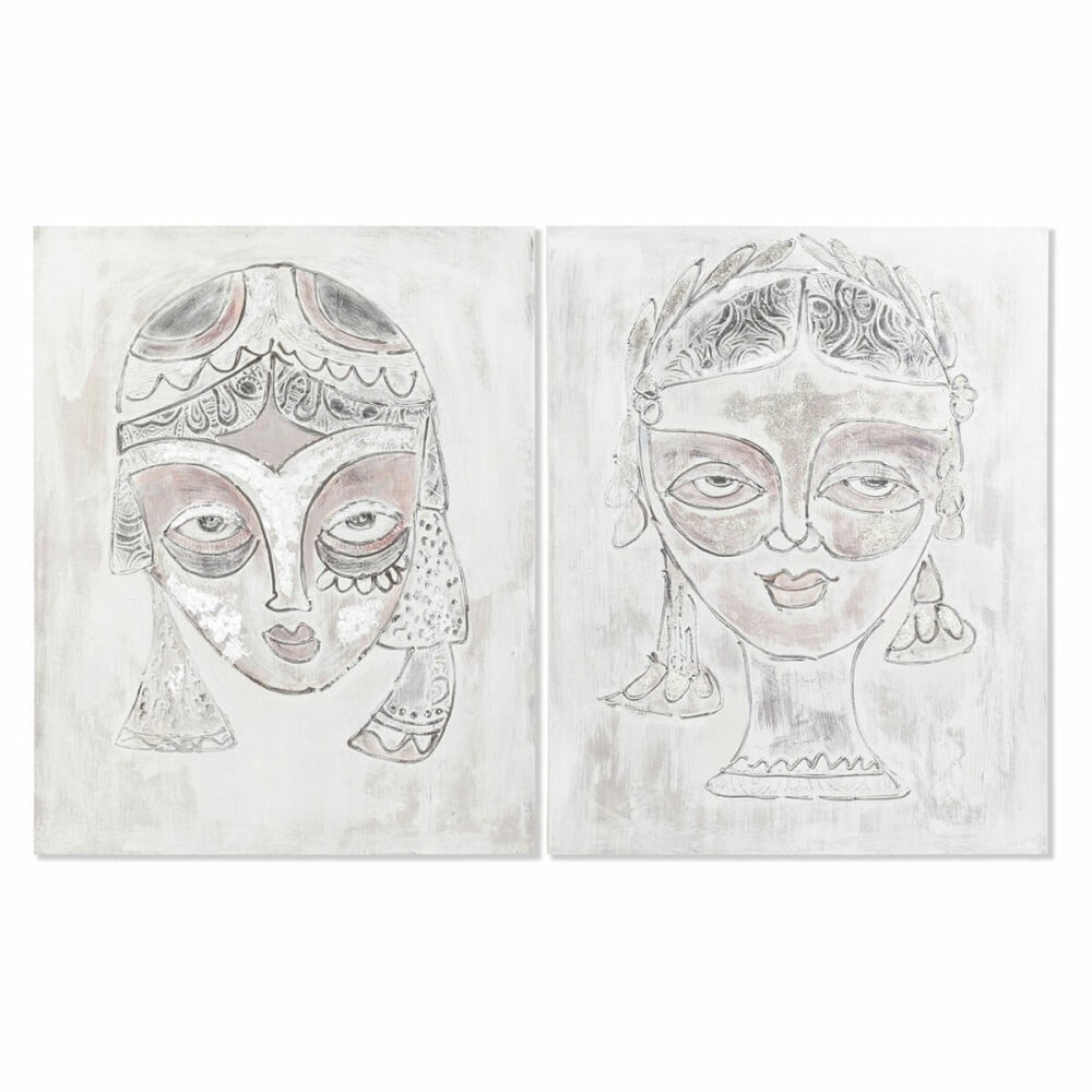 Leinwand DKD Home Decor Kiefer Leinwand 80 x 3,7 x 100 cm