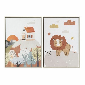 Toile DKD Home Decor polystyrène Toile 53 x 4,5 x 73 cm