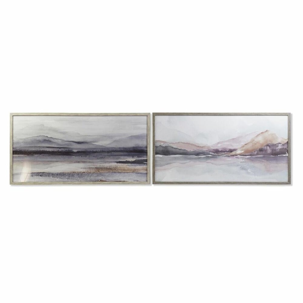 Leinwand DKD Home Decor Kristall polystyrol Leinwand 124 x 4,5 x 64 cm