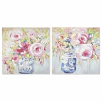 Canvas DKD Home Decor Pinewood Canvas 80 x 3 x 80 cm