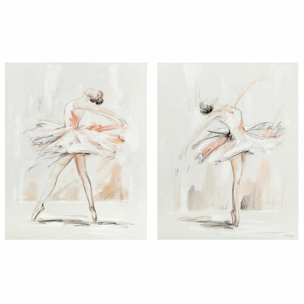 Leinwand DKD Home Decor Kiefer Leinwand 80 x 3,7 x 100 cm