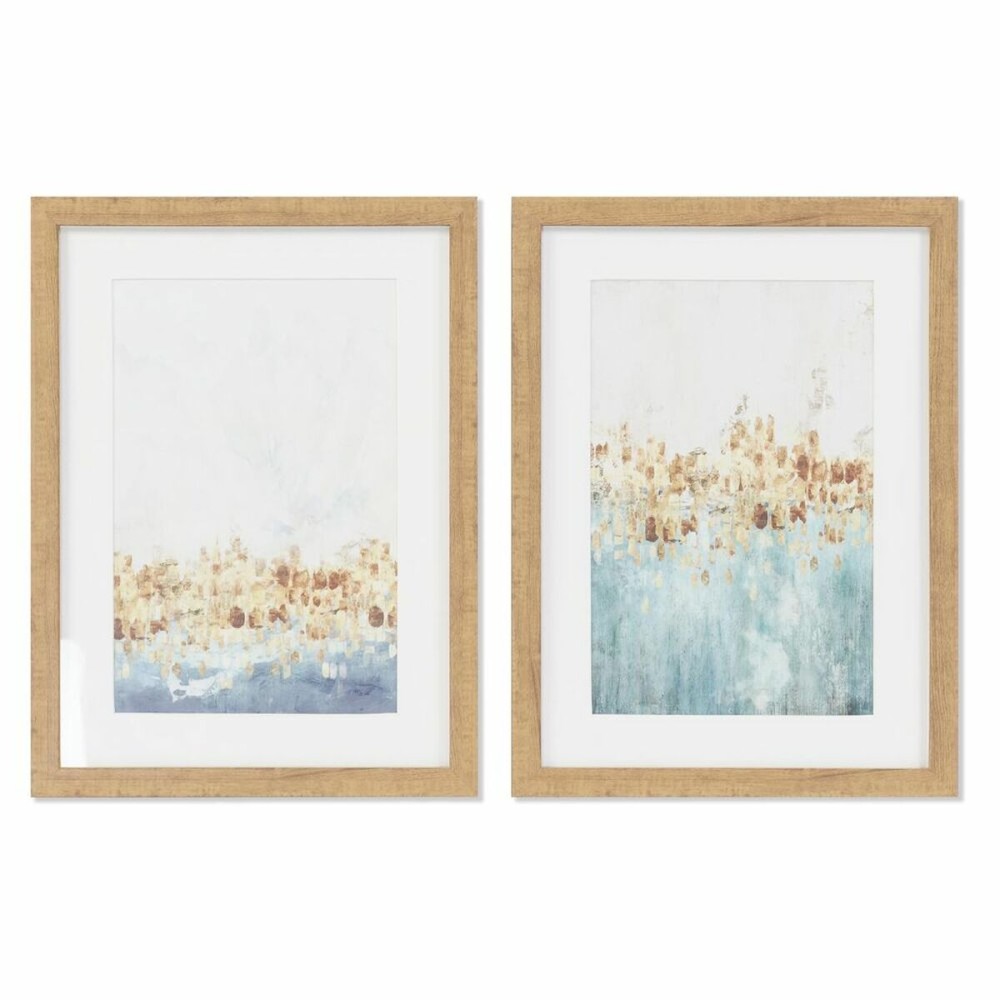 Bild DKD Home Decor abstrakt (30 x 2,5 x 40 cm) (2 Stück)