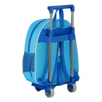 3D School Bag with Wheels SuperThings Light Blue