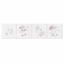 Toile DKD Home Decor Toile Bois MDF 40 x 1,8 x 40 cm