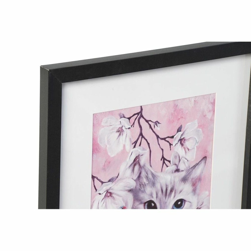 Bild DKD Home Decor Katzen (35 x 2,5 x 45 cm) (35 x 2 x 45 cm) (4 Stück)