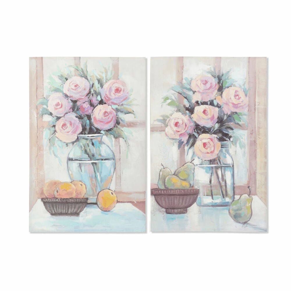 Leinwand DKD Home Decor Leinwand Holz MDF 60 x 2,5 x 90 cm