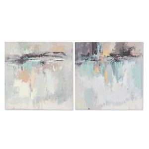 Leinwand DKD Home Decor Leinwand Holz MDF 60 x 2,5 x 60 cm