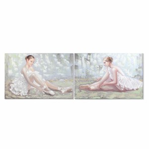 Leinwand DKD Home Decor Leinwand Holz MDF 120 x 3 x 80 cm