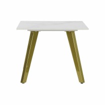 kleines Beistelltischchen DKD Home Decor Weiß Gold 60 x 60 x 48 cm