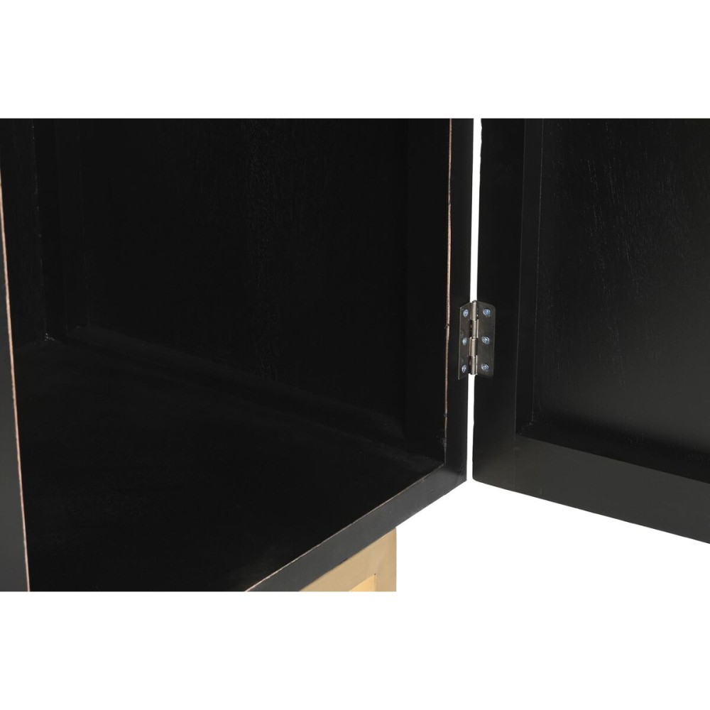 Cupboard DKD Home Decor 110 x 50 x 180 cm Black Metal Poplar