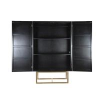 Cupboard DKD Home Decor 110 x 50 x 180 cm Black Metal Poplar