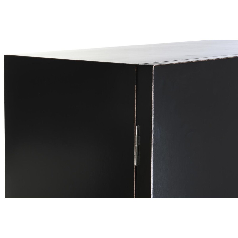 Cupboard DKD Home Decor 110 x 50 x 180 cm Black Metal Poplar