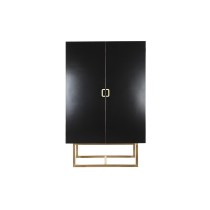 Cupboard DKD Home Decor 110 x 50 x 180 cm Black Metal Poplar