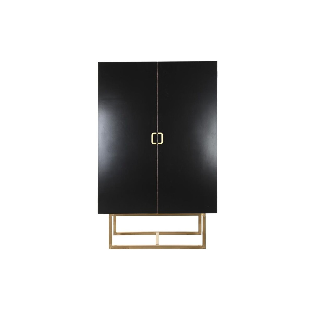 Cupboard DKD Home Decor 110 x 50 x 180 cm Black Metal Poplar