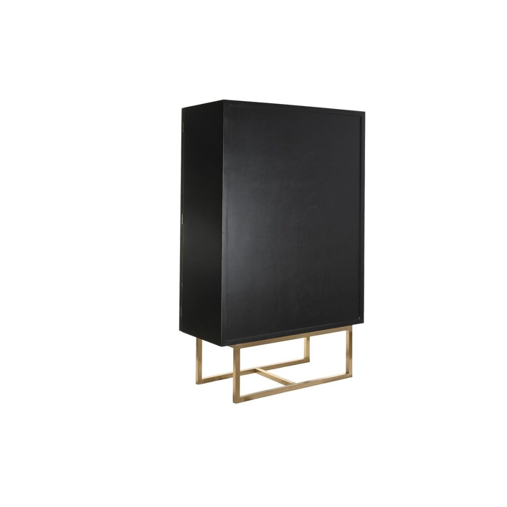 Cupboard DKD Home Decor 110 x 50 x 180 cm Black Metal Poplar