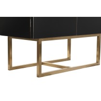 Cupboard DKD Home Decor 110 x 50 x 180 cm Black Metal Poplar