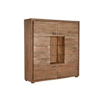 Cupboard DKD Home Decor 145 x 40 x 153 cm Crystal Brown Acacia